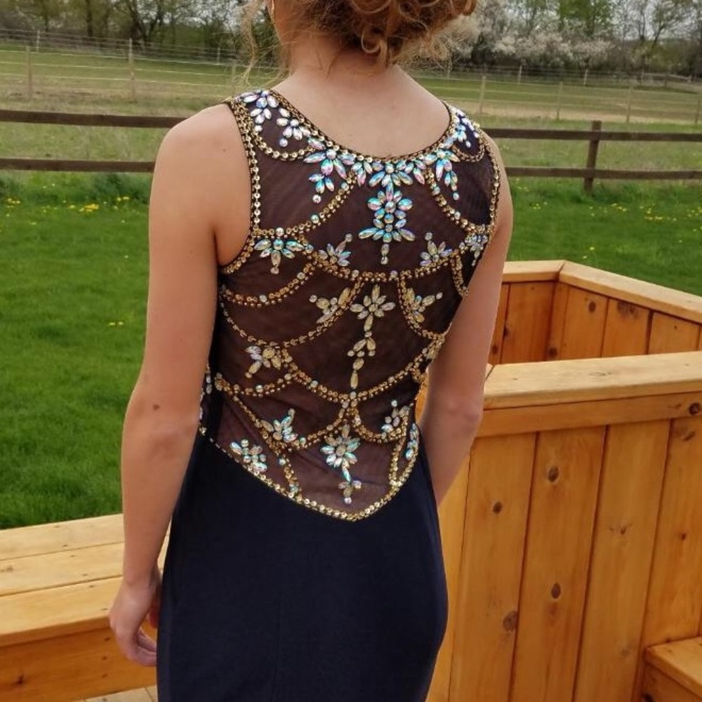 Beautiful Navy Prom Dress
